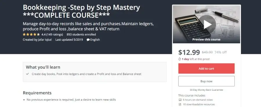 Bookkeeping -Step by Step Mastery