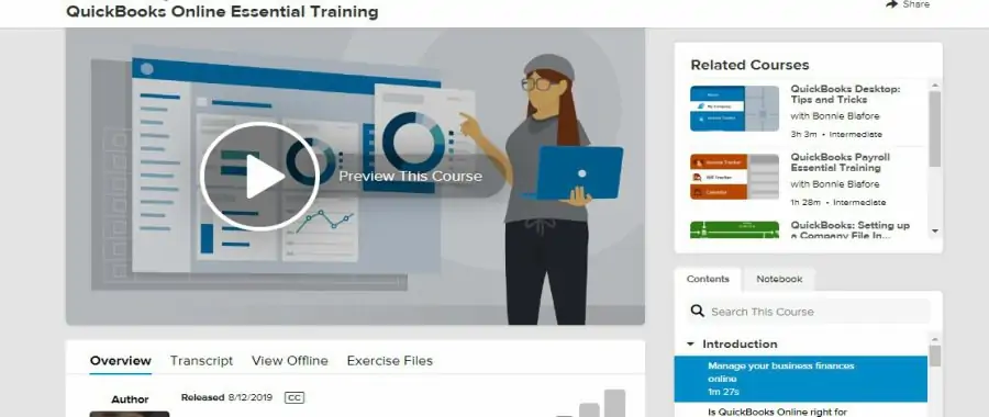 LinkedIn Learning QuickBooks Online Essential Training