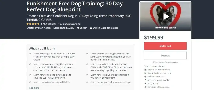 Punishment-Free Dog Training: 30 Day Perfect Dog Blueprint