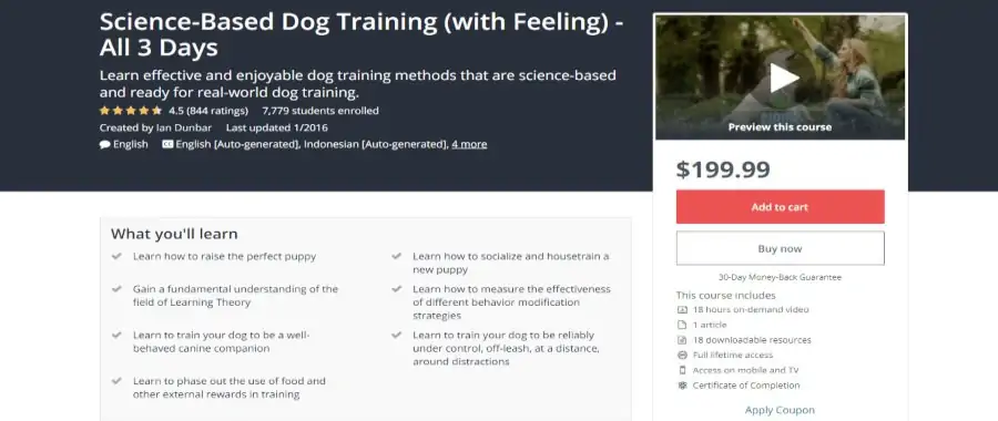 Science-Based Dog Training (with Feeling) - All 3 Days