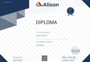alison diploma certificate