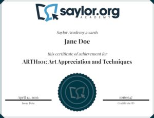 saylor.org certificate