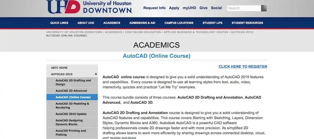 AutoCAD Online Course (UHD.edu)