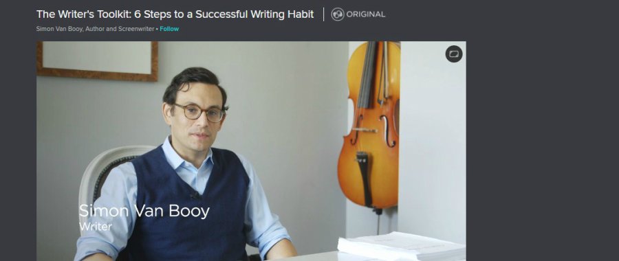 Skillshare: The Writer’s Toolkit: 6 Steps to a Successful Writing Habit