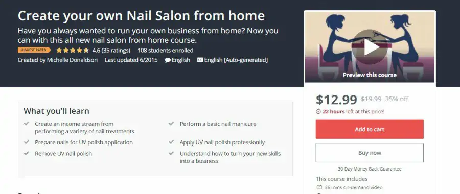 Udemy Create Your Own Nail Salon From Home