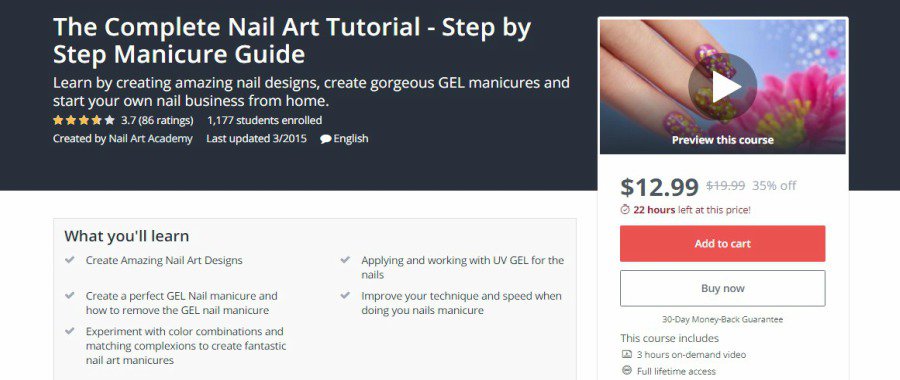 Udemy: The Complete Nail Art Tutorial – Step by Step Manicure Guide