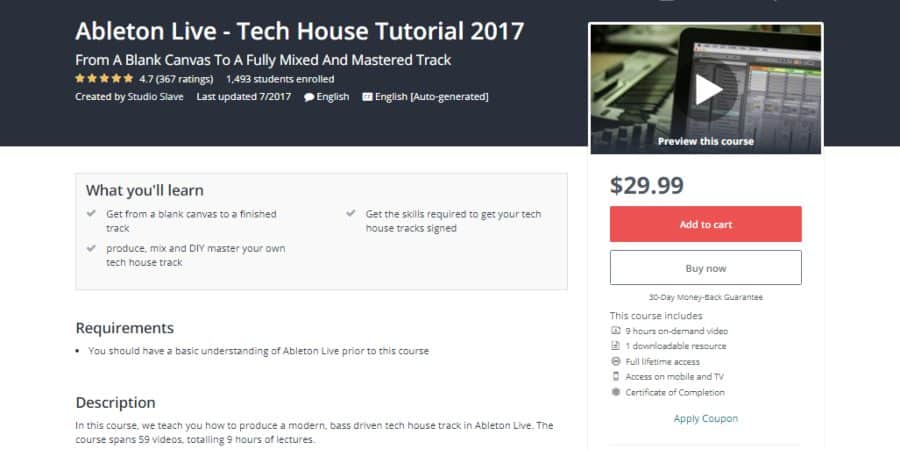 Ableton Live - Tech House Tutorial 2017