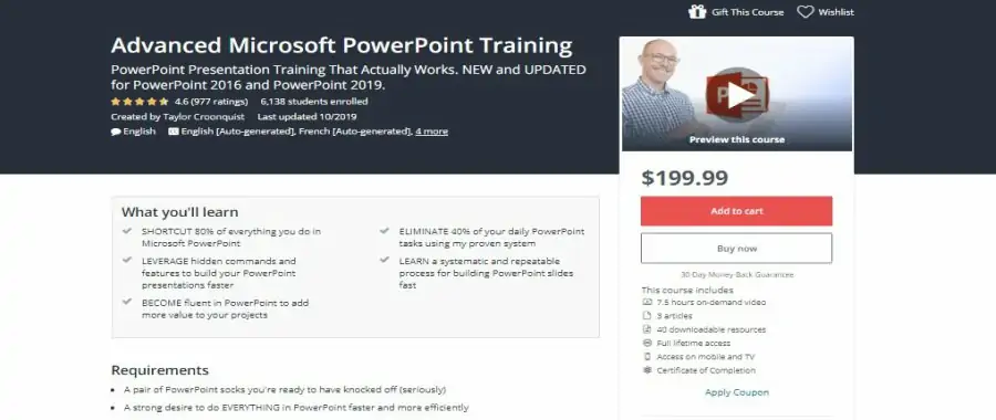 Advanced Microsoft PowerPoint Training