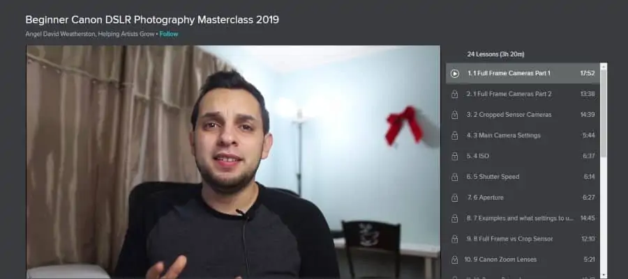 Beginner Canon DSLR Photography Masterclass 2019