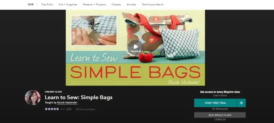 Bluprint: Learn to Sew: Simple Bags