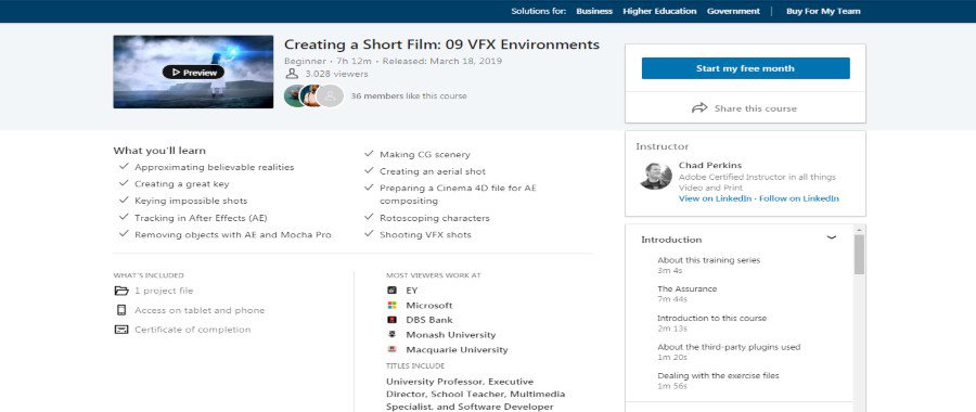 Creating a Short Film: 09 VFX Environments