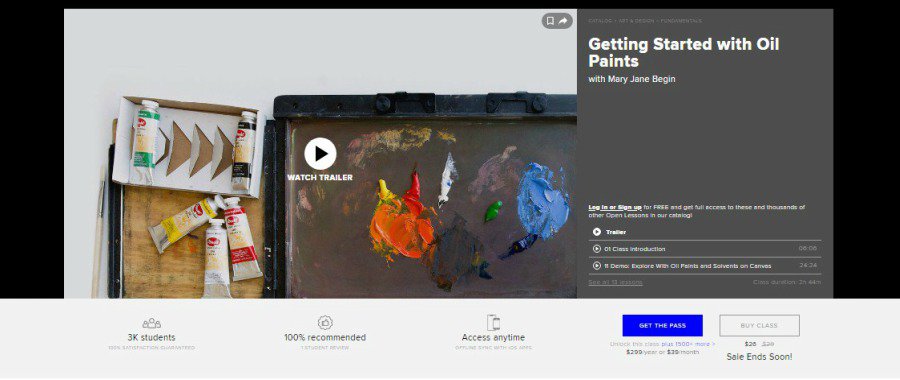 Creative Live: Getting Started With Oil Paints