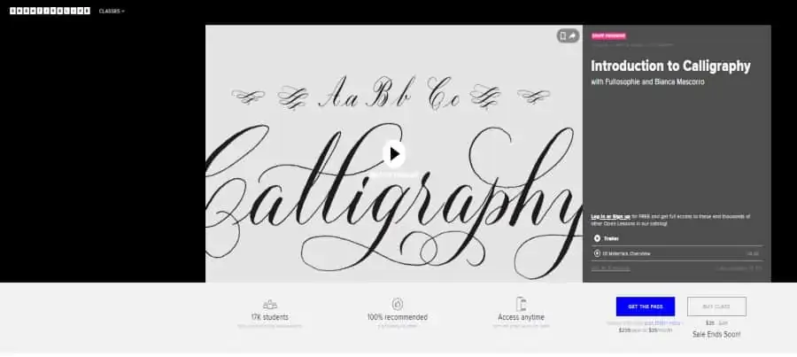 Creative Live: Introduction to Calligraphy