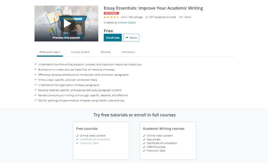 Essay Essentials: Improve Your Academic Writing