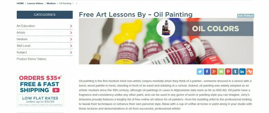 Jerry Sartarama: Free Art Lessons – Oil Painting