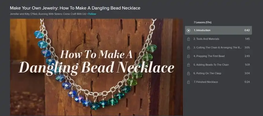 Make Your Own Jewelry: How To Make A Dangling Bead Necklace