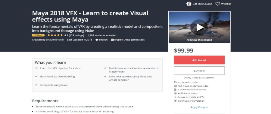 Maya 2018 VFX - Learn to create Visual effects using Maya