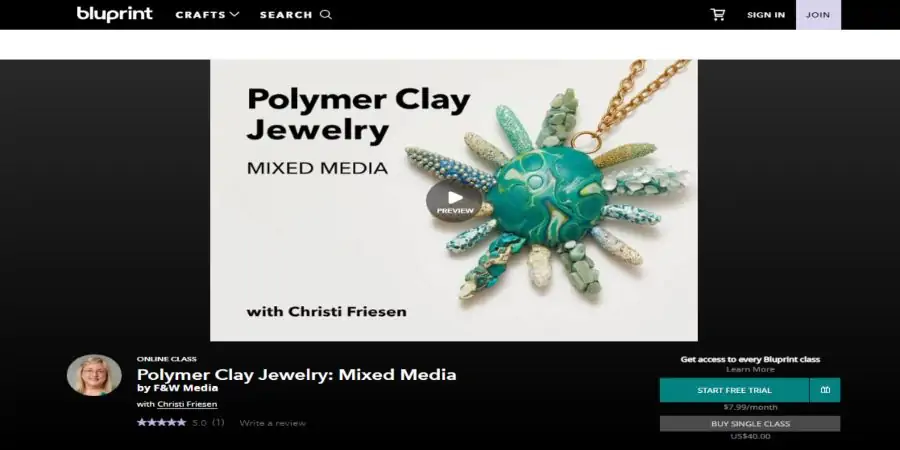 Polymer Clay Jewelry: Mixed Media