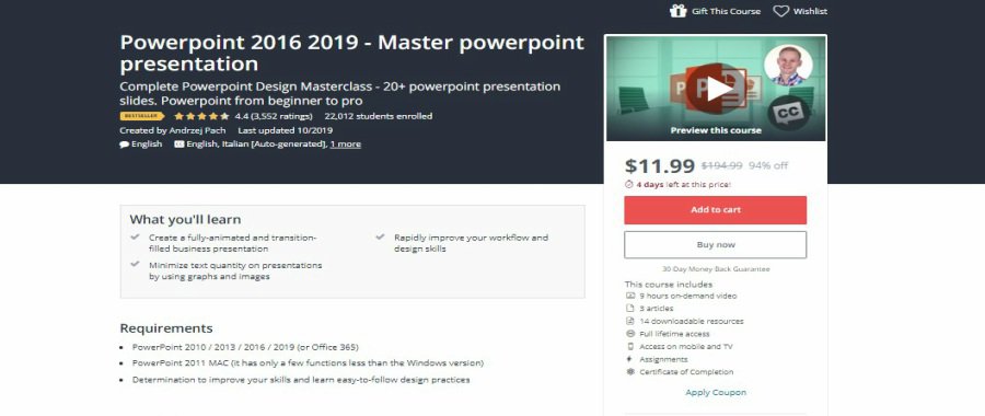 Powerpoint 2016 2019 - Master Powerpoint Presentation