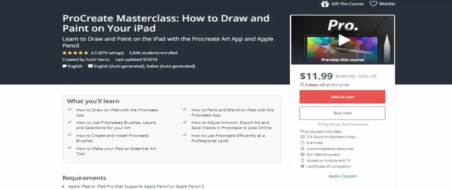 ProCreate Masterclass: How to Draw and Paint on Your iPad
