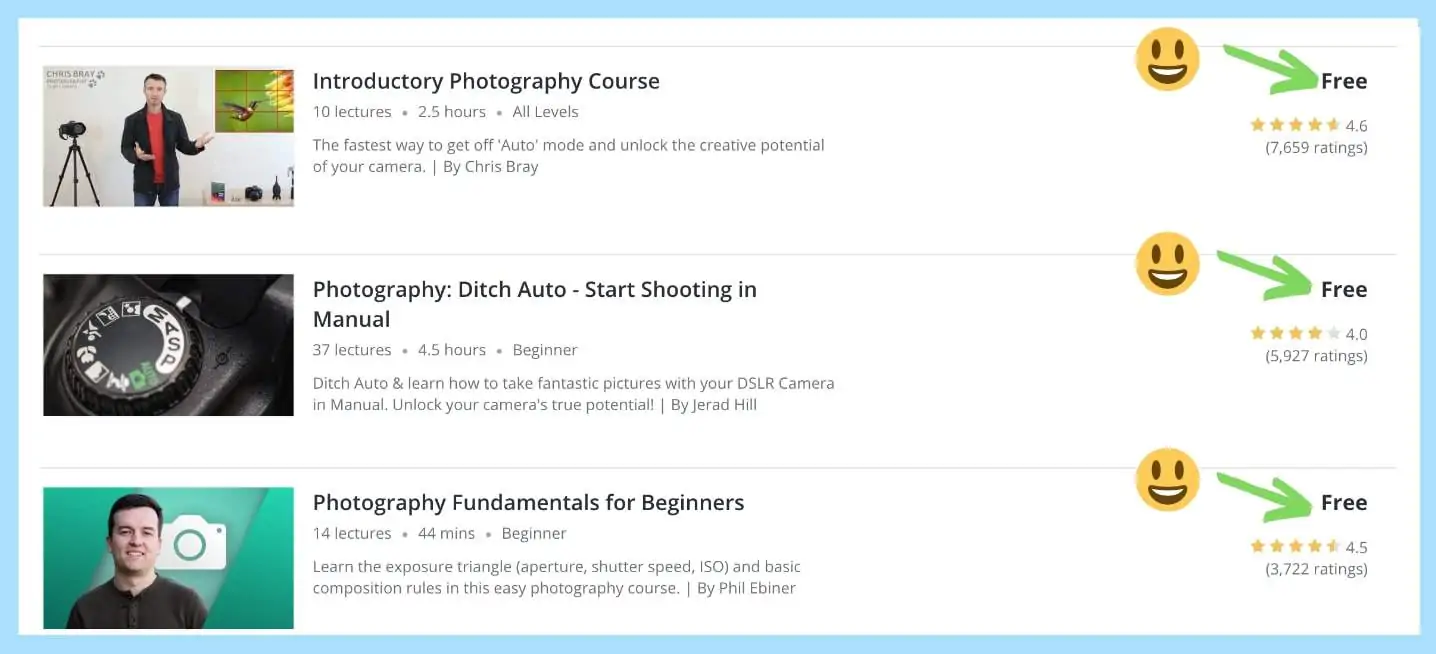 how to get free courses on Udemy