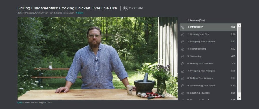 Skillshare: Grilling Fundamentals: Cooking Chicken Over Live Fire