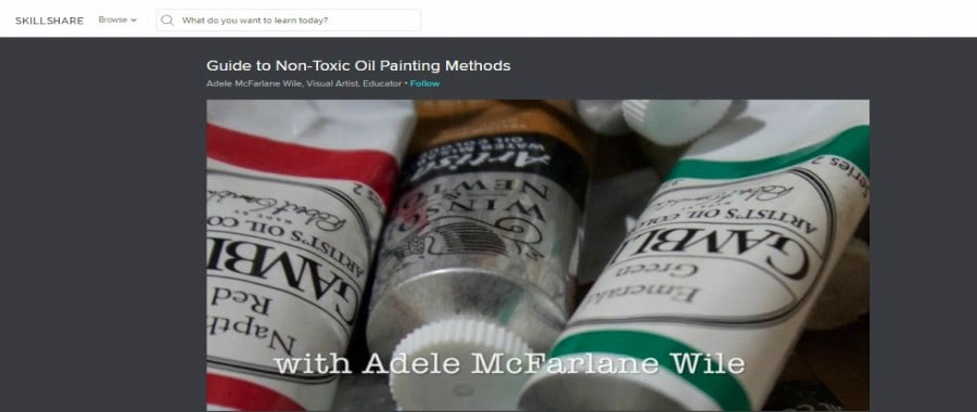 Skillshare: Guide to Non-Toxic Oil Painting Methods