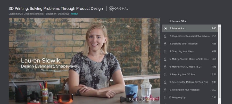 Skillshare: 3D Printing: Solving Problems Through Product Design