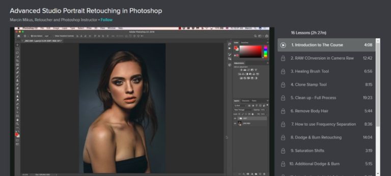 photoshop cs3 portrait retouching essentials online courses