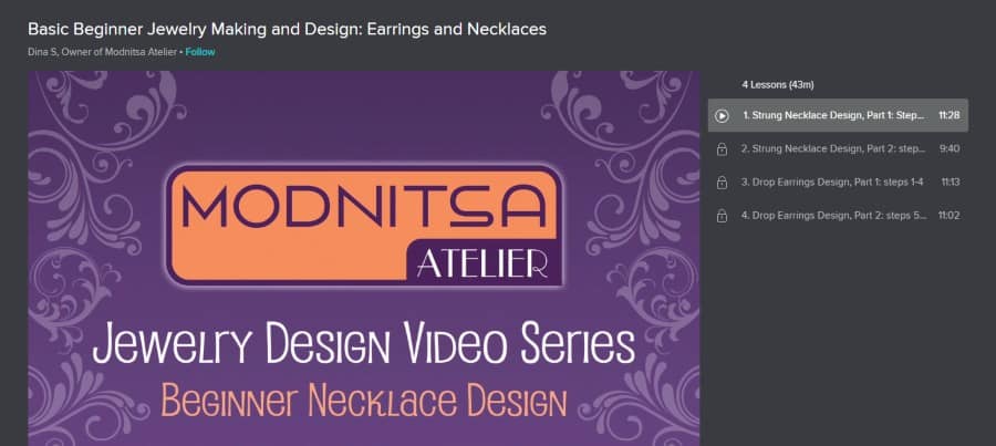 Skillshare: Beginner Jewelry Making and Design: Earring and Necklaces