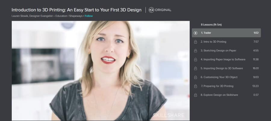 Skillshare: Introduction to 3D Printing: An Easy Start to Your First 3D Design