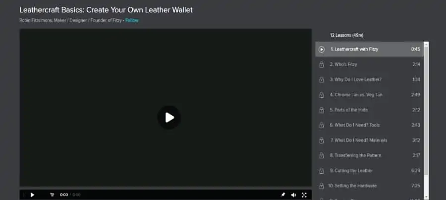 Skillshare: Leathercraft Basics: Create Your Own Leather Wallet