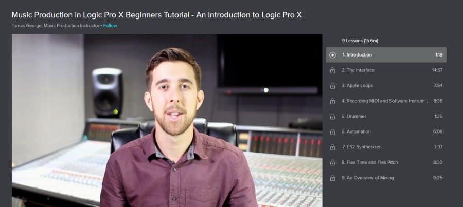 Skillshare: Music Production in Logic Pro X Beginners Tutorial: An Introduction to Logic Pro X
