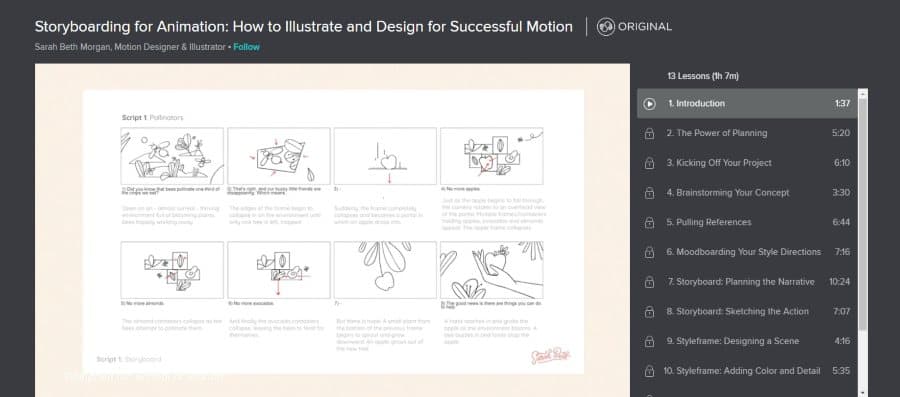 Skillshare: Storyboarding for Animation: How to Illustrate and Design for Successful Motion