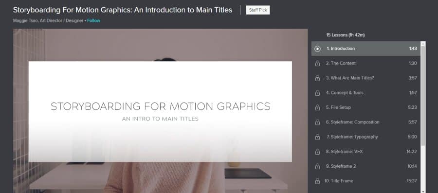 Skillshare: Storyboarding for Motion Graphics: An Introduction to Main Titles