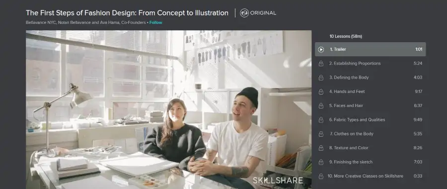 Skillshare: The Fist Steps of Fashion Design: From Concept to Illustration