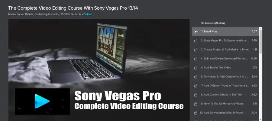 The Complete Video Editing Course With Sony Vegas Pro 13/14