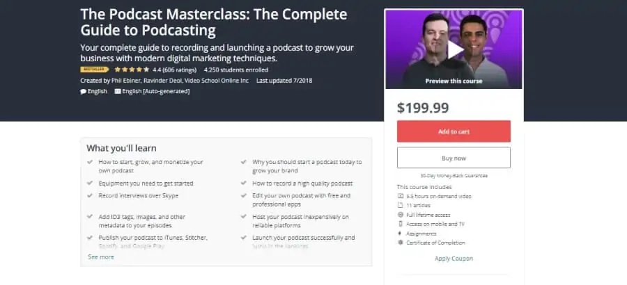 The Podcast Masterclass: The Complete Guide to Podcasting