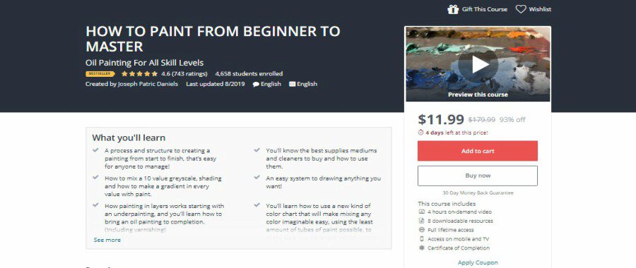 Udemy: How to Paint From Beginner to Master