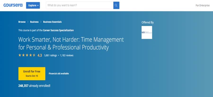 Work Smarter, Not Harder: Time Management for Personal & Professional Productivity
