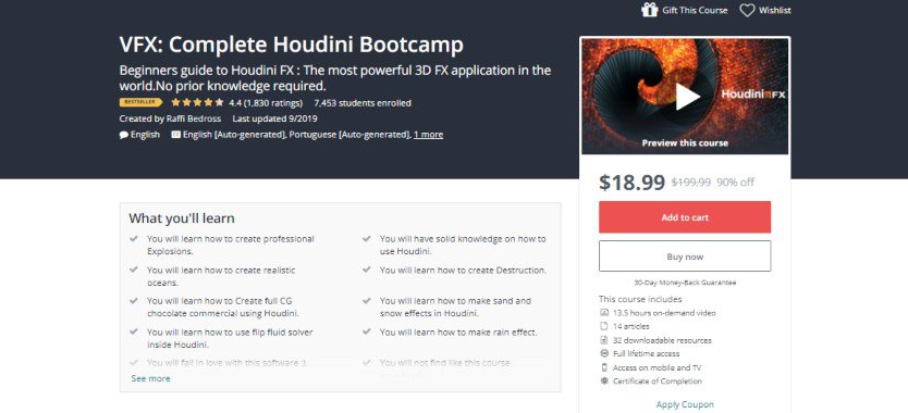 VFX: Complete Houdini Bootcamp