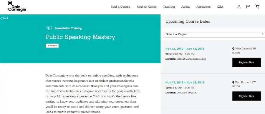 Dale Carnegie: Public Speaking Mastery