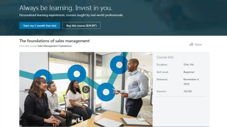 LinkedIn: Sales Management Foundations