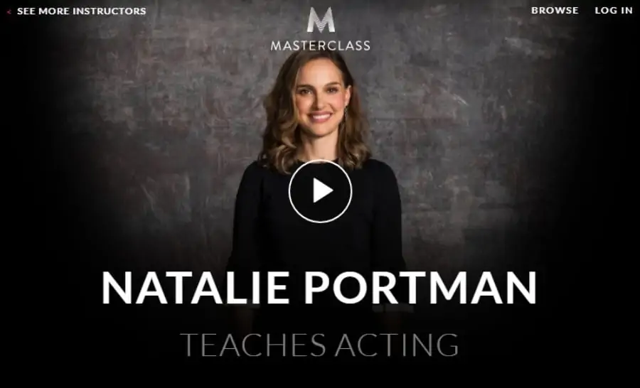 Masterclass: Natalie Portman Teaches Acting Best Online Acting Classes