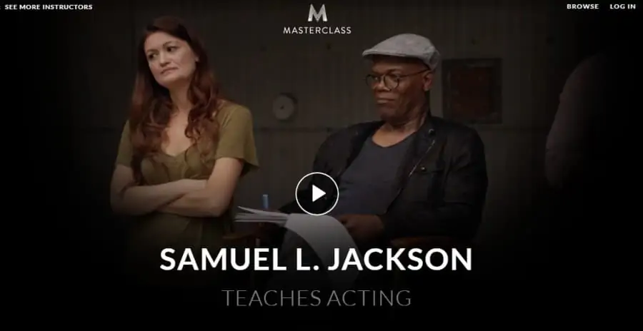 Masterclass: Samuel L. Jackson Teaches Acting Best Online Acting Classes