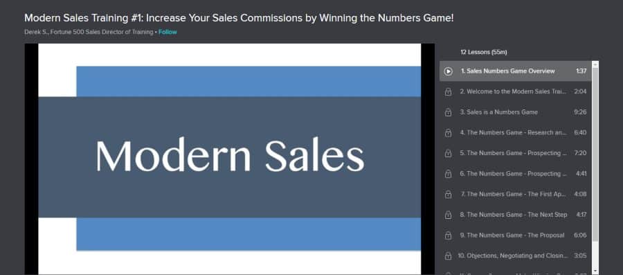 Skillshare: Modern Sales Training#1: Increase Your Sales Commissions by Winning the Numbers Game!