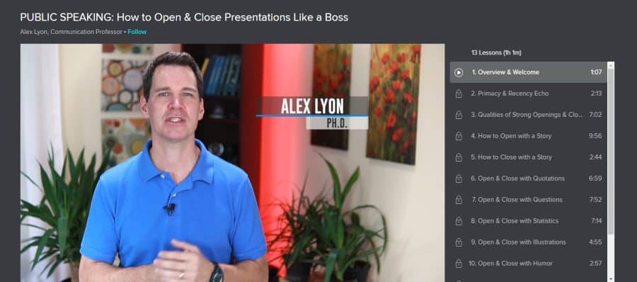 Skillshare: Public Speaking: How to Open & Close Presentations Like a Boss