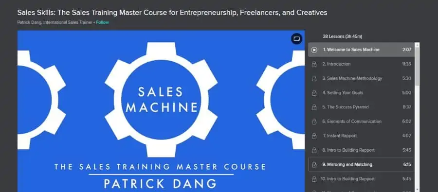Skillshare: Sales Machine: The Sales Training Master Course for Entrepreneurship, Freelancers, and Creatives