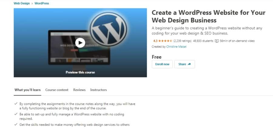 Create a WordPress Website for Your Web Design Business