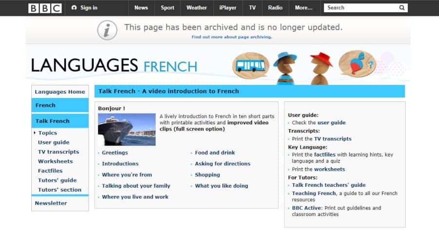 BBC Languages: Talk French - A Video Introduction to French